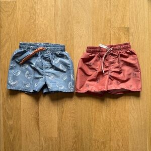 H&M Kids Blue and Red Swim Shorts